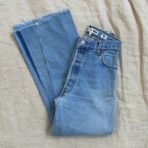 RE/DONE Levi's High Rise Wide Leg Crop
